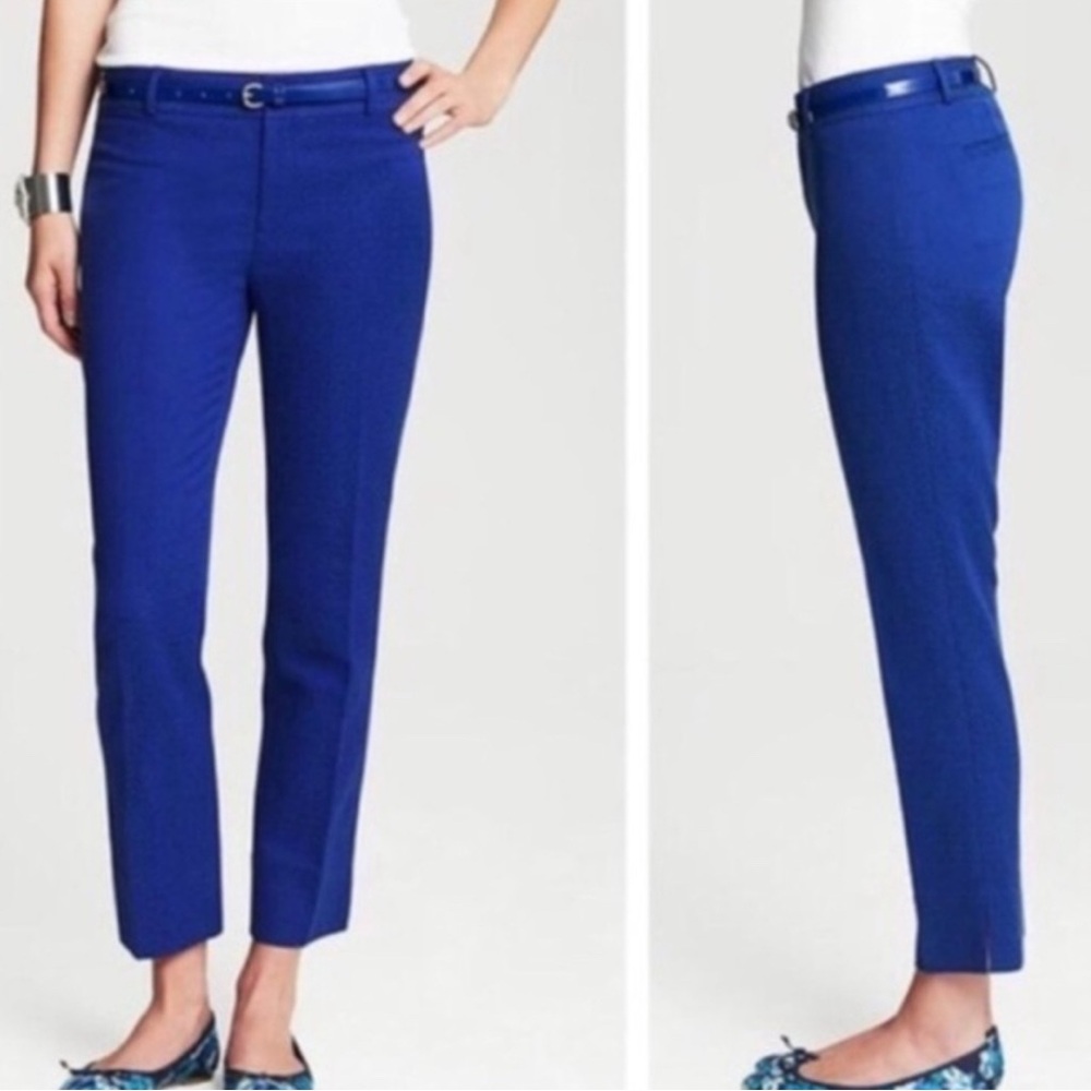 Banana Republic Blue Ankle Cropped Pants